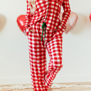  Estrella Christmas Plaid Print Shirt