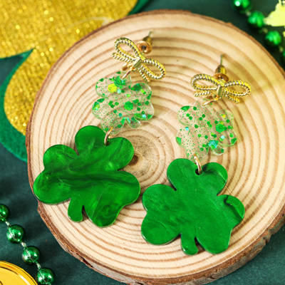 Estrella Pendant Bow Stud Earrings