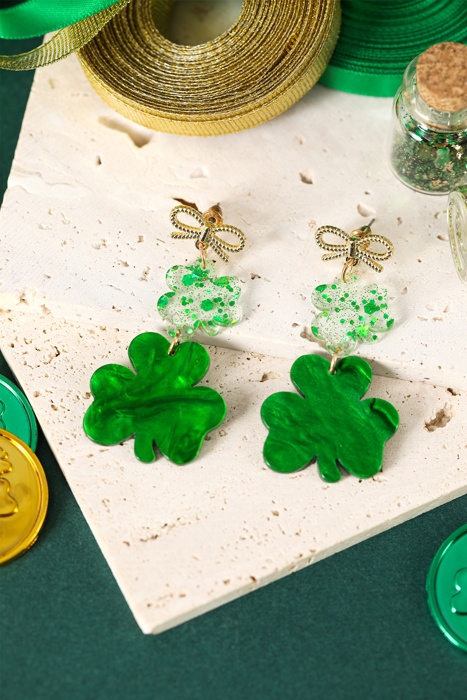 Estrella Pendant Bow Stud Earrings