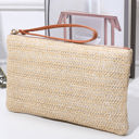  Estrella Straw Woven Wrist Strap Wristlet