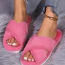  Etta Open toe Fuzzy Slippers