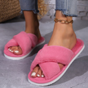  Etta Open toe Fuzzy Slippers