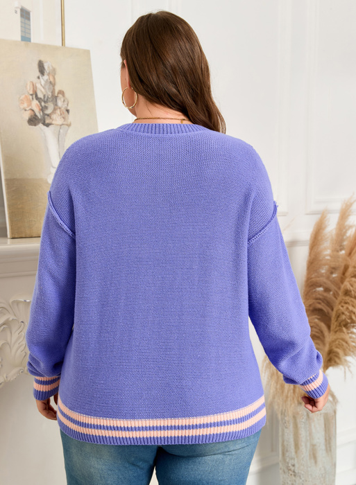 Etta Shoulder Knit Loose PLUS Sweater