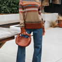  Eva Aztec Crew Neck Sweater