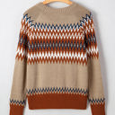  Eva Aztec Crew Neck Sweater