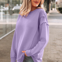  Eva Drop Shoulder Baggy Pullover