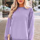  Eva Drop Shoulder Baggy Pullover