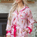  Eva Silky 2pcs Pajama Set