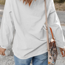  Evangeline Rib Drop Shoulder Sweatshirt