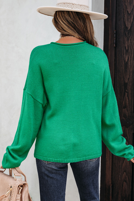 Evatyn Knit Drop Shoulder Sweater