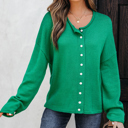Bright Green XL Evatyn Knit Drop Shoulder Sweater