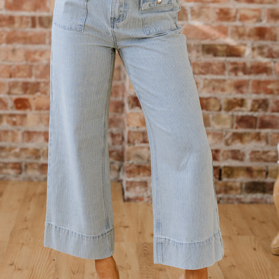 Eve Hem Wide Leg Jeans