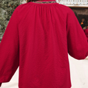  Eve Jacquard Print Textured Blouse