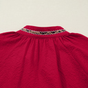  Eve Jacquard Print Textured Blouse