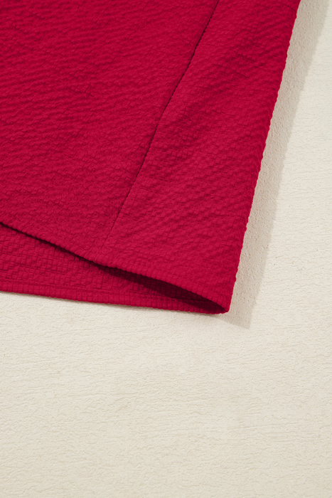 Eve Jacquard Print Textured Blouse