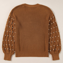  Evelyn Beaded Drop Shoulder Sweater