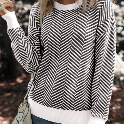 Evelyn Edge Drop Shoulder Sweater