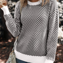  Evelyn Edge Drop Shoulder Sweater