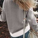  Evelyn Edge Drop Shoulder Sweater