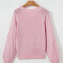  Evelyn Eyelets Raglan Sleeve Sweater