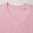  Evelyn Eyelets Raglan Sleeve Sweater