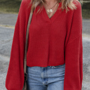  Evelyn Knit Drop Shoulder Sweater