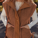  Evelyn Knot Side Plush Vest