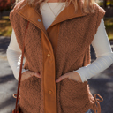 Evelyn Knot Side Plush Vest