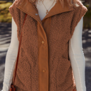  Evelyn Knot Side Plush Vest