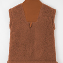  Evelyn Knot Side Plush Vest