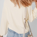  Evelyn Lantern Sleeve Henley Sweatsuit