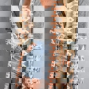  Evelyn Open Front Knitted Cardigan