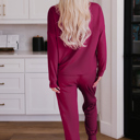  Evelyn Pants Lounge Set Long Sleeve Top