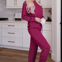  Evelyn Pants Lounge Set Long Sleeve Top