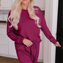  Evelyn Pants Lounge Set Long Sleeve Top