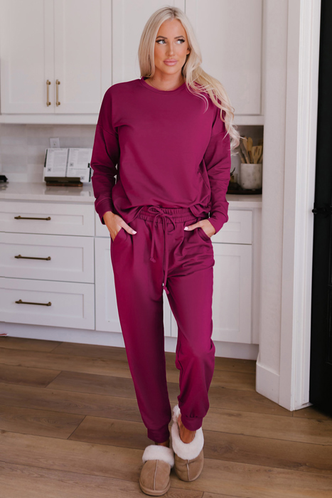 Evelyn Pants Lounge Set Long Sleeve Top