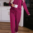  Evelyn Pants Lounge Set Long Sleeve Top