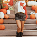  Evelyn Patched Drop Shoulder Sweater