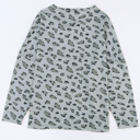  Evelyn Print Stitching Loose Long Sleeve Top