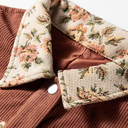  Evelyn Retro Floral Patchwork Shirt