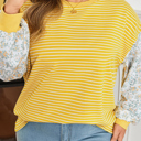  Evelyn Sleeve Patchwork Loose Top