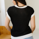  Evelynn Trim Short Sleeve Sweater