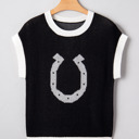  Evelynn Trim Short Sleeve Sweater