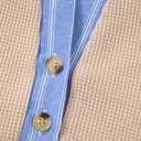  Evelynn Waffle Knit Collared PLUS Top