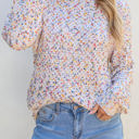 White XL Everly Confetti Sweater