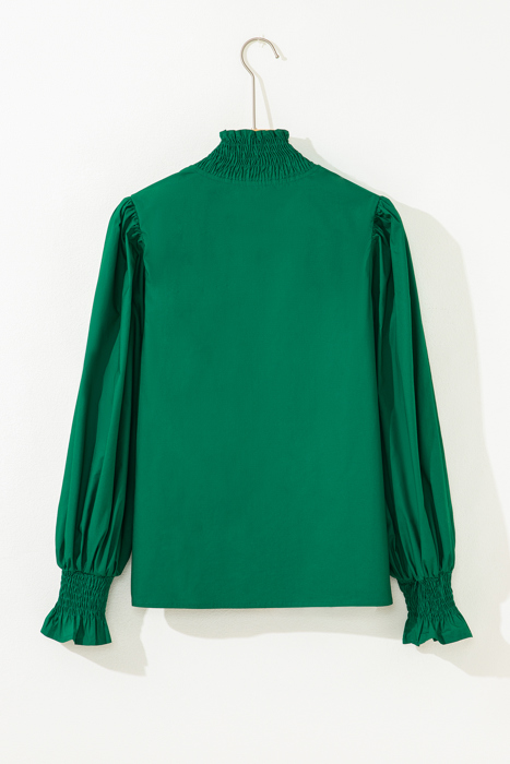 Everly Flounce Sleeve Trim Blouse