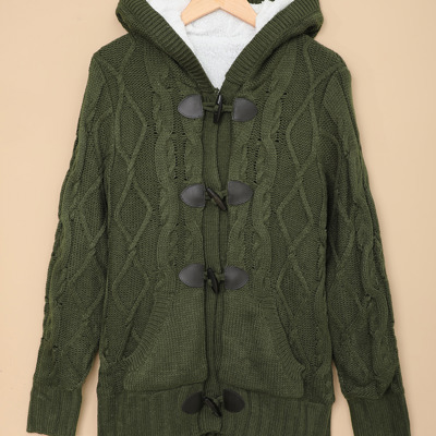 Everly Fur Hood Horn Sweater