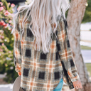  Everly Rounded Hem Plaid Shacket