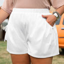  Evie Plus Size Bow Decor Pockets Shorts