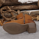  Eyelet Buckled Ankle Boots